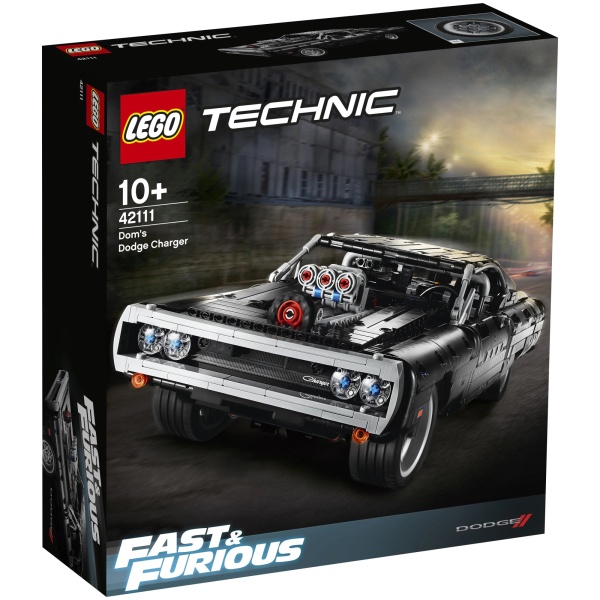 Lego Technic Dom's Dodge Charger 10 Ani+ 1077 Piese 42111